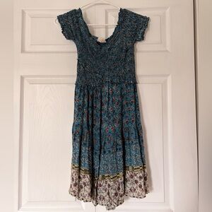 Fisherman’s Daughter Floral Blue Kids Dress